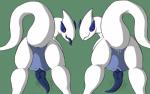 animal_genitalia animal_penis anthro anus avian blue_penis blue_tongue bodily_fluids butt cum cum_in_ass cum_inside duo erection eyes_closed feral generation_2_pokemon genital_fluids genital_slit genitals grin isteltheblue knot legendary_pokemon looking_at_viewer lugia male male/male mammal nintendo open_mouth orgasm penis pokemon pokemon_(species) rear_view red_eyes simple_background smile tail take_your_pick tapering_penis teeth tongue transformation