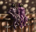 asphyxiation bar duo gas_mask glistening latex male male/male mask musk total_enclosure mot lagomorph leporid mammal rabbit digital_media_(artwork)