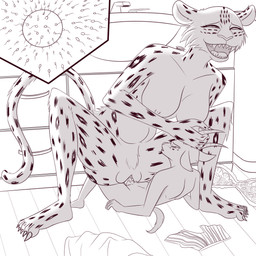 5_toes age_difference anthro anthro_on_anthro anthro_penetrated anthro_penetrating anthro_penetrating_anthro bad_parenting bathroom bodily_fluids claws cum cum_in_vagina cum_inside dominant dominant_female duo erection eye_spots feet female female_penetrated female_rape food forced fruit genital_fluids genitals impregnation inbreeding internal larger_female larger_penetrated male male/female male_penetrating male_penetrating_female male_raped melon older_female older_penetrated ovum penetration penile penile_penetration penis penis_in_vagina plant rape sex shota size_difference smaller_male sperm_cell toes tuft vaginal vaginal_penetration vulva young young_anthro young_male younger_male damian5320 beastars melon's_mother melon_(beastars) antelope bovid felid gazelle hybrid leopard mammal pantherine 1:1 absurd_res hi_res monochrome incest_(lore) mother_(lore) mother_and_child_(lore) mother_and_son_(lore) parent_(lore) parent_and_child_(lore) parent_and_son_(lore) son_(lore)
