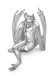 anatomically_correct anatomically_correct_genitalia anatomically_correct_penis animal_genitalia animal_penis anthro bat_ears bat_nose bat_wings chiropteran_penis erection genitals hair male membrane_(anatomy) membranous_wings penis presenting solo wings tertia_decima eyegis-garr_(character) bat leaf-nosed_bat mammal microbat spectral_bat yangochiropteran hi_res monochrome