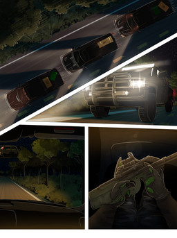 anthro bottomwear car clothing detailed_background first_person_view forest forest_background fur gloves group gun hair handwear holding_gun holding_object holding_ranged_weapon holding_weapon inside inside_car inside_vehicle machine machine_gun male military military_uniform military_vehicle multicolored_body multicolored_fur multicolored_hair night p90 plant ranged_weapon red_body red_fur red_hair road submachine_gun tree truck uniform vehicle weapon white_body white_fur arcanelynx kradee soppycastle9 dodge_(brand) dodge_ram prototype_9 kayden_wade yuri_chacal canid canine canis fox jackal mammal absurd_res comic digital_drawing_(artwork) digital_media_(artwork) hi_res unfinished