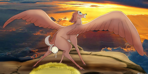 anus black_nose blue_eyes brown_anus brown_body brown_feathers brown_fur brown_hooves brown_tail brown_wings cloud detailed_background ears_back egg feathered_wings feathers female feral fur genitals hooves multicolored_body multicolored_fur multicolored_tail non_oviparous_oviposition open_mouth oviposition pivoted_ears quadruped rear_view sky solo sun tail two_tone_body two_tone_fur two_tone_tail vulva white_body white_fur white_tail wings holidaypup deer mammal new_world_deer white-tailed_deer 2019 digital_media_(artwork) hi_res