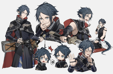 5_fingers angry belt blush cape clothing drinking ear_piercing ear_ring eyes_closed fingers hair holding_melee_weapon holding_object holding_sword holding_weapon humanoid_pointy_ears looking_aside looking_at_viewer male melee_weapon open_mouth piercing pointy_ears ring_piercing short_hair simple_background smile solo surprised sword tail weapon white_background cjsdh1000 arknights hypergryph mythology studio_montagne zuo_le_(arknights) animal_humanoid dragon dragon_humanoid humanoid mythological_creature mythological_scalie scalie 2024 absurd_res digital_media_(artwork) hi_res