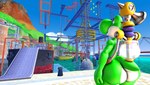 anthro big_butt butt curvy_figure green_body huge_butt isle_delfino looking_up male nude outside ricco_harbor solo thick_thighs wide_hips daemont92 mario_bros nintendo super_mario_sunshine f.l.u.d.d. dinosaur green_yoshi prehistoric_species reptile scalie yoshi 16:9 3d_(artwork) digital_media_(artwork) hi_res source_filmmaker_(artwork) widescreen