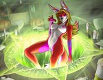 5_fingers anthro areola breasts candle female fingers fur genitals hair looking_at_viewer magic nipples nude pussy ritual smile solo tail fantum_fox solarflare canid canine fennec_fox fox mammal true_fox