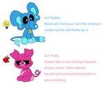 alternate_universe anthro blue_body child confusion critters_(poppy_playtime) domestic_pig duo elephant elephantid english_text fan_character female food hi_res hubba_hubbaphant_(pachi_rizuu) male mammal mob_entertainment pachi_rizuu pink_body poppy_playtime proboscidean sickypiggy_(pachi_rizuu) smiling_critters suid suina sus_(pig) text toony young young_anthro