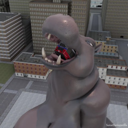 ambiguous_gender ambiguous_prey anthro big_breasts breasts bus commercial_vehicle female female_pred gm_bigcity macro mouth_shot object_vore open_mouth solo vehicle vehicle_ingestion vore sound_warning sunsetsarsaparilla hippo_(sunsetsarsaparilla) common_hippopotamus hippopotamid mammal 1:1 3d_(artwork) 3d_animation animated blender_(artwork) digital_media_(artwork) hi_res short_playtime sound video