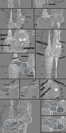 bdsm bondage bound clothing damsel_in_distress female footwear helpless high_heels inflated_belly legwear maid_uniform mummification pantyhose peril seedbed shoes spider_web text uniform fancyfalls autumn_science arachnid arthropod human mammal spider absurd_res comic english_text hi_res long_image tall_image
