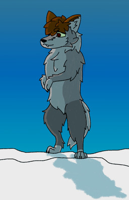 anthro brown_hair fur grey_body grey_fur hair male red_eyes simple_background solo standing 2001maxx conditional_dnp maxx_(2001maxx) canid canine canis domestic_dog husky mammal nordic_sled_dog spitz hi_res shaded
