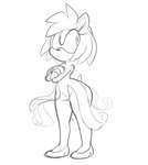 anthro clothing cosplay crossed_arms crossover_cosplay dress female footwear pouting shoes solo wide_hips monamania one-punch_man one_(manga) sega sonic_the_hedgehog_(series) amy_rose tatsumaki eulipotyphlan hedgehog mammal absurd_res crossover hi_res monochrome sketch