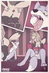 2:3 absurd_res animal_genitalia animal_penis anthro anticipation aroused_face balls big_balls bodily_fluids breasts canid canid_demon canine canine_genitalia canine_penis canis clothing comic demon dialogue dominant dominant_female drooling_tongue duo eating_feces english_text fan_character fangs fart feces feces_in_mouth female footwear fox genital_fluids genitals hellhound helluva_boss hi_res hybrid knot loona_(helluva_boss) male male/female mammal masturbation mythological_canine mythological_creature mythology nipples open_mouth penis pink_nipples poop_in_mouth pooping profanity pussy relieved saliva saliva_string scatplay scaty small_breasts socks sound_effects submissive submissive_male teeth text urine wolf