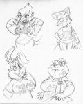 anthro crossgender female group mtf_crossgender simple_background text wide_hips praiz nintendo star_fox falco_lombardi fox_mccloud peppy_hare slippy_toad amphibian avian bird canid canine falcon falconid fox frog hare lagomorph leporid mammal toad_(frog) english_text hi_res monochrome