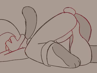 3_toes anthro blush bodily_fluids bouncing bowling_pin bulge clothed clothing erection erection_under_clothing feet head_grab male pent_up rubbing_butt solo sweat sweatdrop toes suopbread glitch_productions the_amazing_digital_circus jax_(tadc) lagomorph leporid mammal rabbit 2d_animation 4:3 animated frame_by_frame no_sound short_playtime video