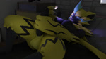 anthro gynomorph intersex solo alayna_bun nintendo pokemon warfare_machine warfare_zeraora generation_7_pokemon legendary_pokemon pokemon_(species) zeraora 16:9 animated hi_res no_sound short_playtime webm widescreen