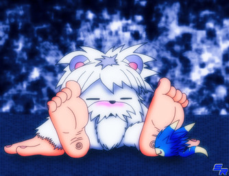 5_toes anthro barefoot big_feet big_hands blue_background blue_body blush countershade_body critter detailed_background duo eyes_closed feet foot_fetish foot_sniffing fur male plantigrade simple_background sitting sniffing toes white_body white_fur ryoosakuling bandai_namco digimon synlumon_(ryoosakuling) digimon_(species) humanoid mammal mojyamon small_creature 2022 digital_drawing_(artwork) digital_media_(artwork)