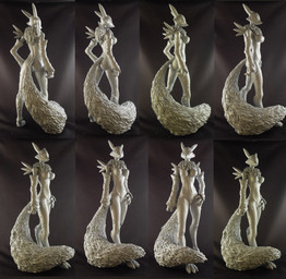 2014 3d breasts canine chest_tuft claws digimon elbow_gloves female figurine fox fur gloves mammal monochrome multiple_views nude renamon rolt sculpture solo standing tuft
Rating: Questionable
Score: 4
User: NoFair
Date: January 25, 2014