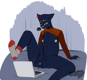 2017 anthro areola bed blush bottomless breasts cat clothed clothing clothing_lift computer digital_media_(artwork) eyelashes feline female fingering fur hair half-closed_eyes hi_res laptop legwear mae_(nitw) mammal masturbation mostly_nude navel night_in_the_woods nipples pelao0o pussy pussy_juice raised_leg red_eyes shirt shirt_lift sitting socks solo spread_legs spreading sweat
Rating: Explicit
Score: 3
User: Rave-Shark
Date: July 27, 2017 2017 anthro areola bed blush bottomless breasts cat clothed clothing clothing_lift computer digital_media_(artwork) eyelashes feline female fingering fur hair half-closed_eyes hi_res laptop legwear mae_(nitw) mammal masturbation mostly_nude navel night_in_the_woods nipples pelao0o pussy pussy_juice raised_leg red_eyes shirt shirt_lift sitting socks solo spread_legs spreading sweat
Rating: Explicit
Score: 3
User: Rave-Shark
Date: July 27, 2017