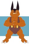 2_toes 3_fingers anthro anthrofied big_biceps big_deltoids big_muscles big_pecs blue_background brown_arms brown_body brown_clothing brown_ears brown_feet brown_fur brown_hands brown_head brown_legs brown_nose bulge clothing deltoids feet fingers front_view fur hands_together hands_together_elbows_apart head_tuft male manly muscular muscular_anthro muscular_arms muscular_male muscular_thighs no_irises onesie open_mouth open_smile pecs plantigrade pokemorph quads short simple_background smile solo standing toes tuft white_background wide_stance wrestling_clothing bristol nintendo pokemon domestic_pig generation_5_pokemon mammal pignite pokemon_(species) suid suina sus_(pig) 2021 absurd_res colored digital_drawing_(artwork) digital_media_(artwork) flat_colors full-length_portrait hi_res portrait