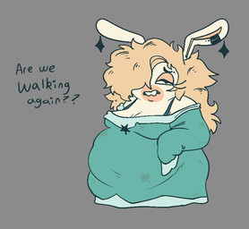 anthro asking asking_viewer bangs belly bent_arm big_belly black_eyebrows black_eyes blonde_hair blue_bra blue_clothing blue_dress blue_underwear bra breasts buckteeth cleavage clothed clothed_anthro clothed_female clothing dirty dirty_clothing dirty_dress dress ear_piercing ear_ring eyebrows eyelashes female female_anthro floppy_ears frown fur grey_background hair hair_over_eye lidded_eyes long_ears long_hair medium_breasts messy_hair multicolored_body noseless obese obese_anthro obese_female open_frown open_mouth overweight overweight_anthro overweight_female piercing question question_mark ring_piercing simple_background sleeves_past_fingers solo standing star_ear_piercing talking_to_viewer tan_body tan_eyelids tan_inner_ear tan_skin teeth text two_tone_body underwear weight_gain white_body white_fur wide_hipped_anthro wide_hipped_female octoguy mario_bros mario_plus_rabbids_sparks_of_hope nintendo raving_rabbids rayman_(series) ubisoft rabbid_rosalina lagomorph mammal rabbid 2026 crossover digital_drawing_(artwork) digital_media_(artwork) english_description english_text flat_colors full-length_portrait portrait