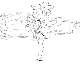 5_fingers anthro biped black_nose blush breasts cat_tail clothed clothing dancing diaper diaper_only elemental_manipulation eyelashes feces female female_anthro fingers fire fire_manipulation forehead_gem gem half-closed_eyes long_eyelashes looking_at_diaper narrowed_eyes pooping small_nose soiled_diaper soiling soiling_diaper solo tail tiptoes topless unclean_diaper used_diaper using_diaper wearing_diaper sophiepoof sega sonic_the_hedgehog_(series) blaze_the_cat domestic_cat felid feline felis mammal 2021 hi_res monochrome signature