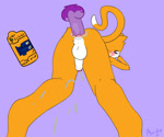 anal anal_penetration anthro anus aroused backsack balls bdsm blush bodily_fluids cum cum_while_penetrated dildo ejaculation erection forced fur genital_fluids genitals glans lube male male/male no_shading object_in_ass orange_body orange_fur penetration penis pink_glans purple_dildo sex sex_toy sex_toy_in_ass sex_toy_insertion simple_background simple_coloring simple_eyes simple_nose solo_focus text white_balls white_body white_eyes white_fur white_penis aujko scratch_(application) scratch_cat domestic_cat felid feline felis mammal 2d_animation 6:5 animated colored digital_media_(artwork) english_text no_sound short_playtime webm