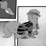 1:1 abdominal_bulge all_fours arcanine big_dom_small_sub blush bodily_fluids canid canine cervical_penetration collar comic cum cum_in_pussy cum_in_uterus cum_inside deep_penetration doggystyle dominant dragonair duo erection fakemon fallopian_tubes fan_character female female_penetrated feral feral_on_feral from_behind_position generation_1_pokemon genital_fluids genitals greyscale half-closed_eyes hybrid internal knot knotting larger_male male male/female male_penetrating male_penetrating_female mammal monochrome narrowed_eyes nintendo nude open_mouth orgasm ovaries penetration penile penile_penetration penis penis_in_pussy pokemon pokemon_(species) sex shikaro sis_(fyoshi) size_difference smaller_female smaller_penetrated teeth tongue tongue_out uterus vaginal vaginal_knotting vaginal_penetration