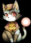 clothing female feral hat headgear headwear quadruped red_eyes simple_background solo tail transparent_background whiskers unknown_artist cyberconnect2 fuga:_melodies_of_steel little_tail_bronx chathie_(fuga) domestic_cat felid feline felis mammal patchwork_creature alpha_channel low_res official_art