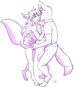 4_toes anthro anthro_fingered anthro_fingering anthro_fingering_anthro anthro_on_anthro barefoot biped bodily_fluids bottomwear breasts bulge claws clothed clothed_anthro clothed_female clothed_male clothed_sex clothing digitigrade dipstick_tail duo eyebrow_through_hair eyebrows eyes_closed feet female female_anthro female_fingered finger_claws fingering fingering_partner fingerpads fingers french_kissing fully_clothed fully_clothed_anthro fully_clothed_male genital_fluids hair kissing long_hair long_tail male male/female male_anthro male_fingering male_fingering_female markings nipples no_underwear open_clothing open_topwear pants pawpads sex shirt slim slim_anthro slim_female slim_male tail tail_markings toe_claws toes tongue tongue_out topwear translucent translucent_hair vaginal vaginal_fingering vaginal_fluids vaginal_fluids_on_hand aogami tyler_(nerishness) canid canine canis fox mammal wolf 2025 absurd_res dated hi_res monochrome signature