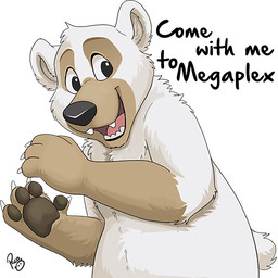 anthro brown_body brown_fur brown_pawpads fingerpads front_view fur glistening glistening_eyes gloves_(marking) head_tuft looking_at_viewer male male_anthro markings nude open_mouth open_smile pawpads red_tongue simple_background smile solo tongue tuft white_background white_body white_fur pandapaco bear mammal 1:1 half-length_portrait portrait