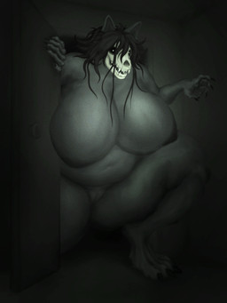 anthro belly big_belly big_breasts bone breasts butt female genitals huge_breasts overweight skull skull_head solo vulva thiccomode mal0 malo absurd_res hi_res