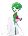 blush erection femboy genitals humanoid_genitalia humanoid_penis male not_furry penis simple_background solo white_background liteu nintendo pokemon gardevoir generation_3_pokemon pokemon_(species) hi_res