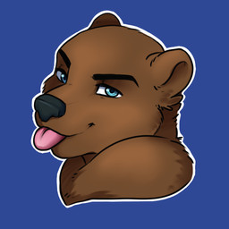 ambiguous_gender anthro fur looking_at_viewer smile solo tongue tongue_out redpixie bear mammal 1:1 headshot_portrait icon portrait