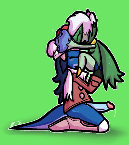 anthro big_penis blue_hair blue_penis blush bodily_fluids boots breasts butt butt_grab carrying_another clothed clothing cunnilingus erection female fingerless_gloves flower_hands footwear genital_fluids genitals glans gloves green_body green_clothing green_gloves green_handwear green_nipples grey_boots grey_clothing grey_footwear hair hand_on_butt handwear hat headgear headwear humanoid_genitalia humanoid_on_anthro humanoid_penis jacket knee_boots knee_highs kneeling larger_anthro larger_male legwear long_hair looking_pleasured male male/female nipples open_mouth oral pantsless penis pink_glans plant precum red_clothing red_jacket red_topwear scarf sex shoes side_view size_difference small_breasts smaller_female smaller_humanoid topwear vaginal white_clothing white_hair white_hat white_headwear white_scarf ultilix nintendo pokemon ulti_(ultilix) elemental_creature flora_fauna generation_4_pokemon humanoid lizard pokemon_(species) reptile roserade scalie 2025