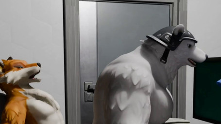 anal anthro caught_in_the_act chair computer door electronics furniture male male/male office office_chair orgasm_face patreon_preview sex sitting sitting_on_another text walk-in furfairy dollymolly323_(modeler) epic_games fortnite fennix_(fortnite) meowscles polar_patroller bear canid canine domestic_cat felid feline felis fox mammal polar_bear ursine 3d_(artwork) animated censored digital_media_(artwork) no_sound short_playtime url video