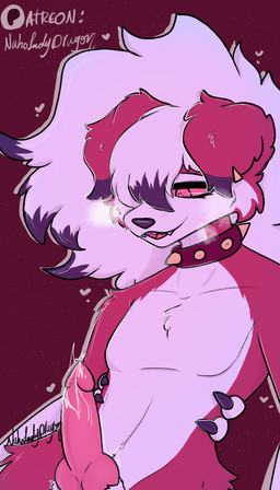 animal_genitalia animal_penis anthro canine_genitalia canine_penis feral genitals knot knotted_penis male penis solo naholadydragon nintendo pokemon fan_character canid canine generation_7_pokemon lycanroc mammal pokemon_(species) hi_res
