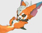 anthro anus balls big_ears bone erection genitals male open_mouth penis skull skull_accessory small_penis smile solo spread_legs spreading teeth tusks young ramssa league_of_legends riot_games tencent gnar_(lol) yordle