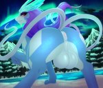 anus balls big_butt blush butt femboy feral genitals hair looking_at_viewer looking_back male nude puffy_anus red_eyes smile solo thick_thighs wide_hips gaiki nintendo pokemon canid canine generation_2_pokemon legendary_pokemon mammal pokemon_(species) suicune digital_media_(artwork)