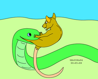 balls_in_mouth blue_eyes blue_sky brown_body brown_fur duo feral feral_pred feral_prey feral_vore forced fur grass green_body green_scales hands_on_another's_nose larger_pred leg_in_mouth male nude_pred nude_prey open_mouth oral_vore outside plant scales scared serpentine_vore size_difference sky smile tail teeth unwilling_prey vore willing_pred urbanhermit 2000 colored dated