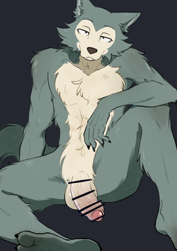 4_fingers anthro balls biped black_background black_claws black_eyebrows black_eyes brown_nose casual_nudity censored_genitalia censored_penis cheek_tuft claws eyebrows facial_tuft feet finger_claws fingers flaccid foreskin fur genitals glans glistening glistening_balls glistening_genitalia grey_body grey_fur grey_tail hand_on_knee hand_on_leg humanoid_genitalia humanoid_penis looking_at_viewer male male_anthro mouth_closed multicolored_body multicolored_fur nude nude_anthro nude_male partially_retracted_foreskin penis pink_glans simple_background sitting solo tail tan_balls tan_body tan_fur tan_penis thin_eyebrows toe_claws toes tuft two_tone_body two_tone_fur vein veiny_penis white_sclera zaramecatnyar beastars legoshi_(beastars) canid canine canis mammal wolf 2024 absurd_res censored digital_media_(artwork) hi_res japanese_description