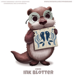 ambiguous_gender anthro black_eyes brown_body brown_fur claws eyewear fur glasses humor looking_at_viewer nude pun simple_background solo standing text visual_pun whiskers white_background white_body white_fur piper_thibodeau aquatic fish mammal mustelid otter 2020 digital_media_(artwork) digital_painting_(artwork) english_text painting_(artwork) url