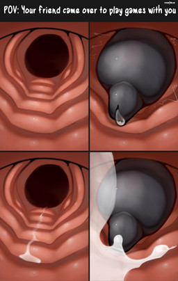 ambiguous_gender anal anal_penetration animal_genitalia animal_penis anthro anus bodily_fluids canine_genitalia canine_penis cum cum_in_ass cum_inside cumshot duo ejaculation genital_fluids genitals internal internal_anal male male/ambiguous penetration penile penile_penetration penis penis_in_ass precum sex text thrusting jarlium absurd_res comic english_text hi_res meme