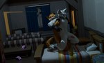 3d_(artwork) absurd_res anthro arctic_fox balls bed bedroom_sex blue_eyes canid canine clothed clothing digital_media_(artwork) duo epic_games fennix_(fortnite) flaccid forced fortnite fox full_nelson furniture genitals gloves handwear hi_res incest_(lore) male male/male mammal night orange_eyes pat3awelitas300 penis pillow red_fox true_fox volpez_(fortnite)