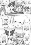 ayaka canid canine canis comic domestic_dog english_text feral group husky kyappy mammal monochrome nordic_sled_dog semi-anthro shiba_inu shibeta spitz text