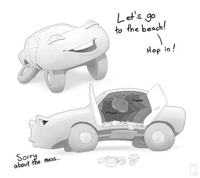 car embarrassed eyelashes female feral flesh_wall happy heart_(organ) machine organs simple_background solo teeth trash vehicle white_body cliffsidecastle dire_car dire_machine dire_vehicle living_car living_machine living_vehicle hi_res