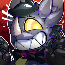 abstract_background anthro black_claws claws collar glistening glistening_body grey_body inflatable latex latex_body lock padlock red_background ringed_eyes sharp_teeth simple_background smile solo teeth yellow_eyes sexotheque gryff_(mint-chip) animate_inanimate bat living_inflatable mammal 1:1 2026 digital_media_(artwork) hi_res