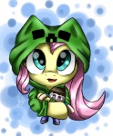 clothing costume creeper_hoodie female fur hair hoodie hooves long_hair looking_at_viewer open_mouth parody pink_hair simple_background solo tongue topwear yellow_body yellow_fur suplolnope friendship_is_magic hasbro microsoft minecraft mojang my_little_pony xbox_game_studios fluttershy_(mlp) steve_(minecraft) equid equine horse mammal pony crossover signature