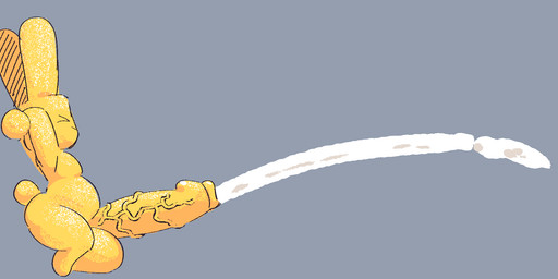anthro balls belly big_balls bodily_fluids candy cum dessert excessive_cum excessive_genital_fluids food genital_fluids genitals glans hands_behind_head humanoid_genitalia humanoid_penis hyper hyper_cum male marshmallow penis solo unusual_bodily_fluids unusual_cum unusual_genital_fluids vein veiny_penis yellow_body conditional_dnp girl_poss peeps hi_res