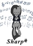 black_hair clothed clothing conductor eyes_closed fur grey_body grey_fur hair music musical_note musical_symbol necktie simple_background smile solo suit symbol text white_background zillford hasbro my_little_pony conductor_pony_(mlp) equid equine horse mammal pony 2012 digital_media_(artwork) english_text hi_res