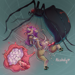 8_legs animal_genitalia anthro anthro_on_feral anthro_penetrated anus arms_tied belly belly_inflation bestiality blush bodily_fluids bound breasts butt cervical_penetration cum cum_from_vagina cum_in_vagina cum_inside cumshot duo egg egg_in_uterus egg_insertion ejaculation fallopian_tubes feet female female_penetrated feral feral_penetrating feral_penetrating_anthro from_behind_position fur genital_fluids genitals hair hand_on_butt heart_symbol inflation insectophilia internal internal_vaginal larger_feral larger_male looking_pleasured male male/female male_penetrating male_penetrating_female nipples nude open_mouth orgasm orgasm_face ovaries ovipositor ovipositor_in_pussy ovipositor_penetration pawpads penetration saliva saliva_string sex size_difference smaller_anthro smaller_female smaller_penetrated smile spider_web tail toes tongue tongue_out uterus vaginal vaginal_canal vaginal_penetration vulva alcoholy tainted_thylacine willow_(taintedthylacine) arachnid arthropod dasyuromorph mammal marsupial recently_extinct_species spider thylacine 1:1 absurd_res digital_media_(artwork) hi_res