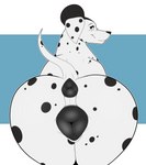 2022 anatomically_correct anatomically_correct_anus anatomically_correct_genitalia anatomically_correct_pussy animal_genitalia animal_pussy anus big_butt black_anus black_hair black_nose black_pussy black_spots blue_eyes butt canid canine canine_genitalia canine_pussy canis dalmatian digital_drawing_(artwork) digital_media_(artwork) domestic_dog eyebrows eyelashes female feral floppy_ears genitals hair hair_bun hi_res jackie_(frostwolf300) kaze~inu looking_away looking_back mammal markings mature_female mature_feral monotone_anus multicolored_pussy pink_inner_pussy pink_pussy presenting presenting_anus presenting_hindquarters presenting_pussy pussy quadruped raised_tail smile solo spots spotted_body tail two_tone_pussy white_body